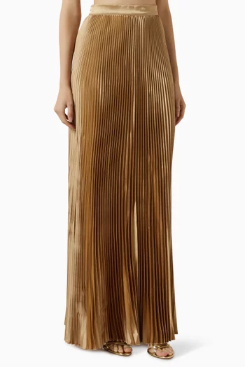 Gala Pleated Maxi Skirt