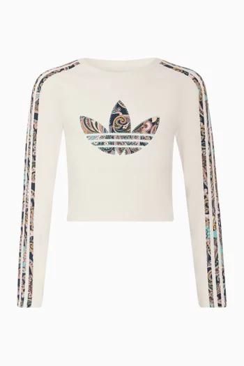 3-Stripes Long Sleeve Top