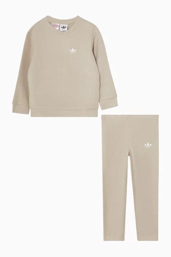 Ribbed Crewneck & Pants Set