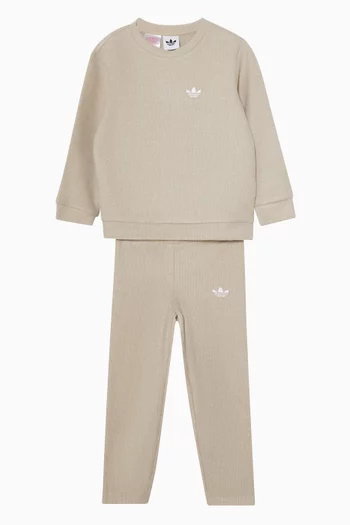 Ribbed Crewneck & Pants Set