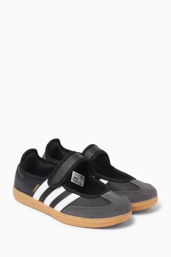 Samba Jane Ballerina Sneakers in Leather