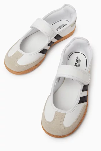 Samba Jane Ballerina Sneakers in Leather