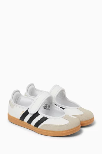 Samba Jane Ballerina Sneakers in Leather