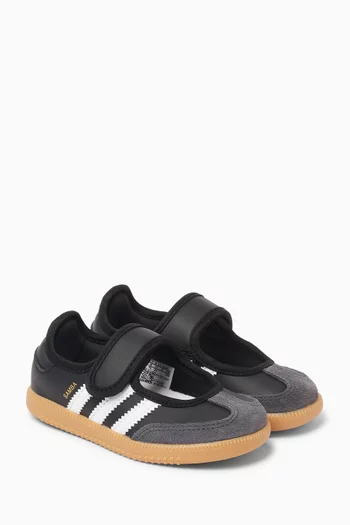 Samba Jane Ballerina Sneakers in Leather