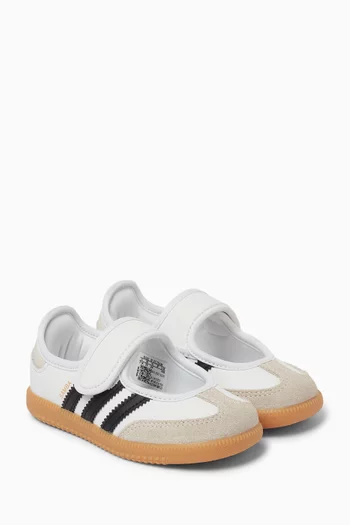 Samba Jane Ballerina Sneakers in Leather