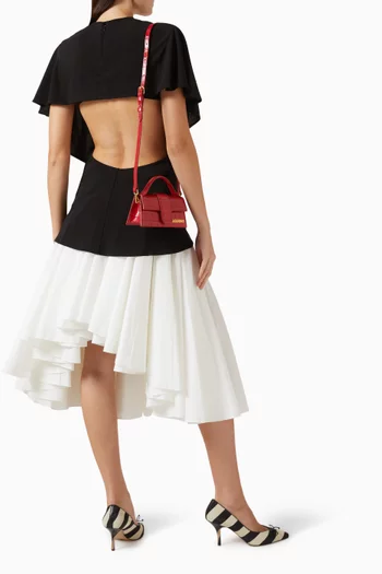 Le Bambino Mini Tote Bag in Croc-embossed Leather