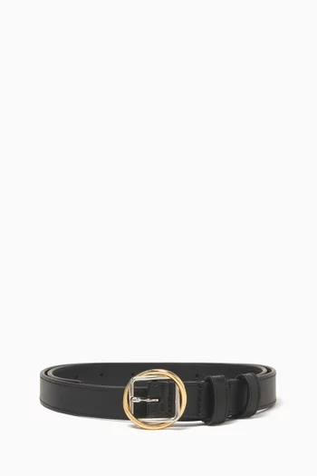 La Ceinture Salon Thin Belt in Leather