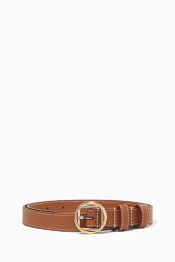 La Ceinture Salon Thin Belt in Leather