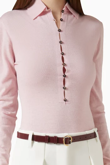 La Ceinture Salon Thin Belt in Leather