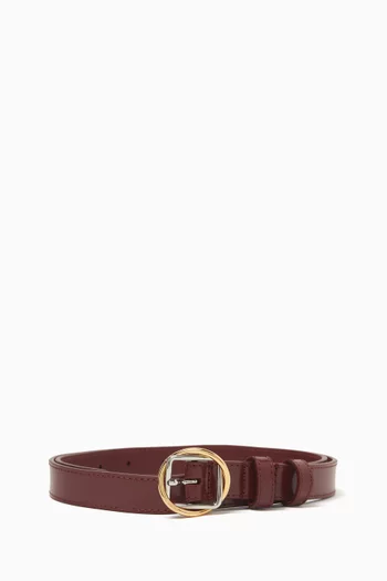La Ceinture Salon Thin Belt in Leather