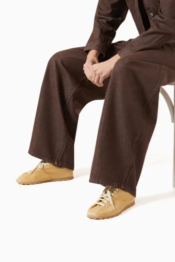 سنيكرز تنس أسفل الكاحل شمواه جلد عجل