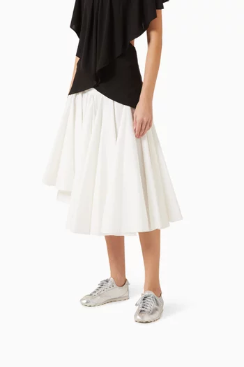 The Tennis Low-top Sneakers in Metallic Leather