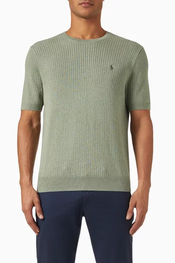 Logo Sweater in Knit