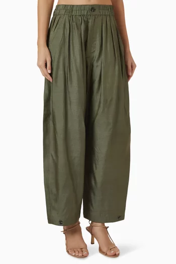 Vernon Pants in Textured Silk