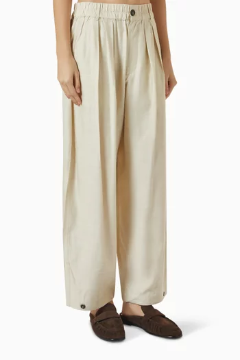 Vernon Wide-leg Pants in Viscose Blend