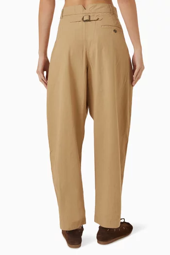 Lambert Pleated Pants in Cotton