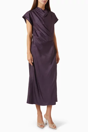 Foggia Wrap Dress in Silk