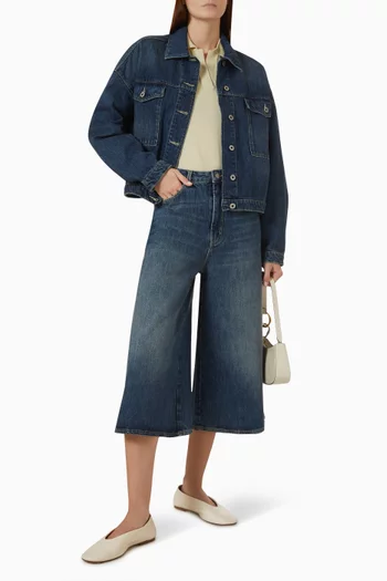 Joyce Culottes in Washed Denim