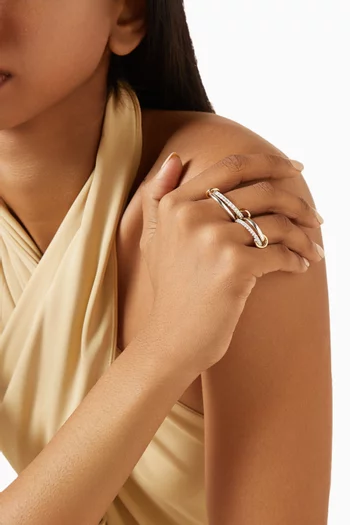 Halley SG Deux Ring in Sterling Silver & 18kt Gold