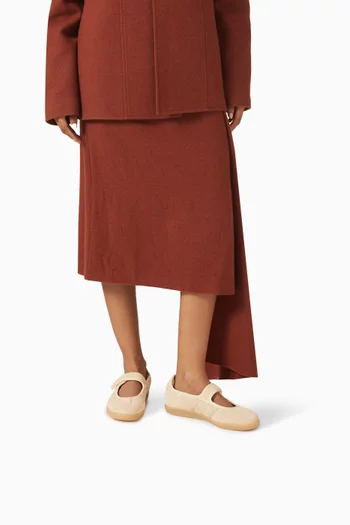 Samba Jane Ballerina Sneakers in Suede