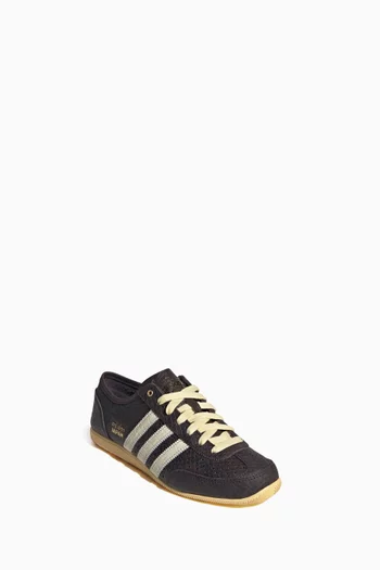 JAPAN DECON W LOW TOP SNEAKER IN PYTHON PRINT LEATHER WITH CONTRASTING LACES AND STRIPES - FEMALE:DARK BROWN:36-2/3|219933556