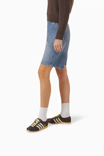 Japan Decon Sneakers in Python-print Leather