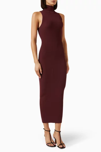 Cosima Sleeveless Midi Dress in Viscose