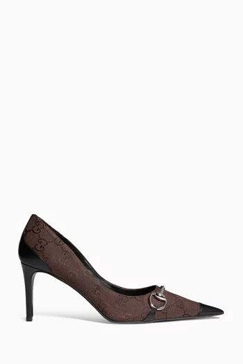 Donna 80 Pumps in GG Canvas