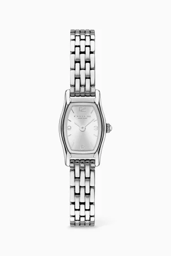 Greta Quartz Stainless Steel Watch, 15mm