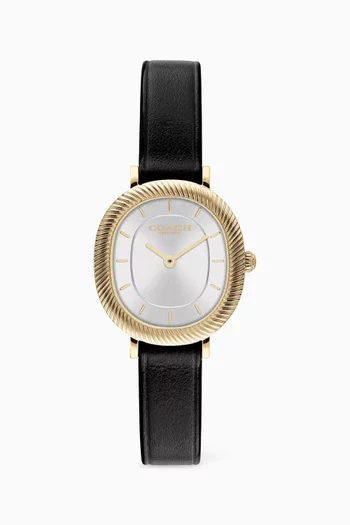 Harlow Quartz Leather Watch, 23mm