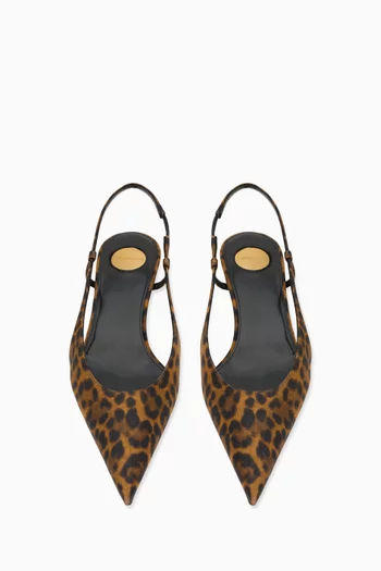 Secret 30 Leopard-print Slingback Pumps