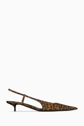 Secret 30 Leopard-print Slingback Pumps