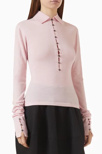 Le Polo T-shirt in Merino-wool