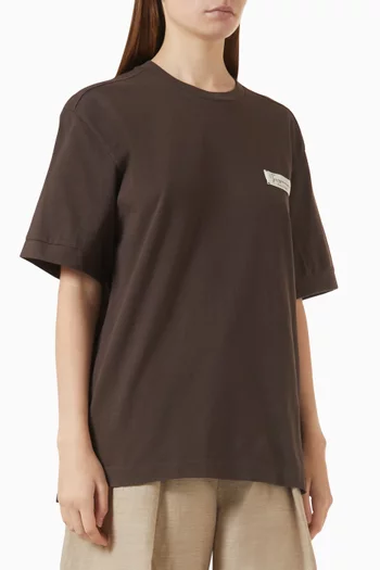 Le Montaigne Logo-patch T-shirt in Cotton