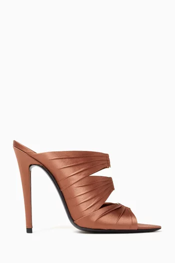 Emilie 110 Mules in Satin