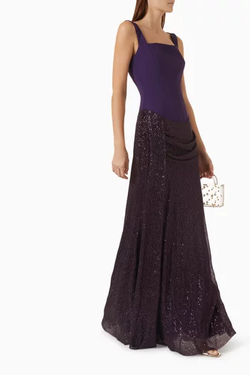 Celestial Boatneck Dress