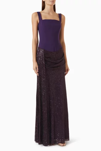 Celestial Boatneck Dress