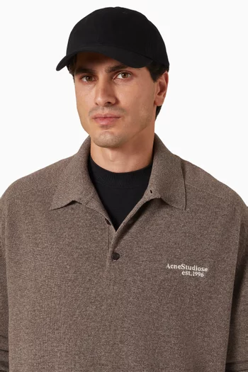 Logo Cap in Cotton Twill
