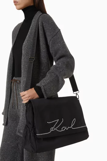 Logo Changing Bag in Nylon