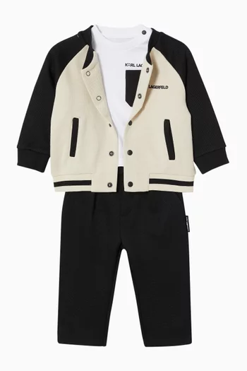 Logo Tracksuit Set in Cotton