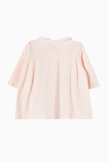 Choupette Pleated Dress in Cotton