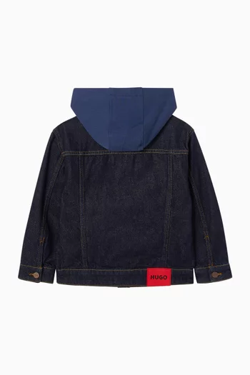 Hooded Jacket in Denim