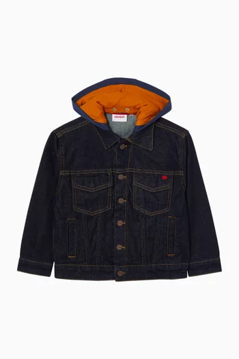 Hooded Jacket in Denim