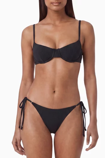 Ireland Ribbed Underwire Bikini Top