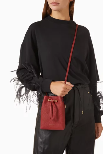 Midi Osette Pouch in Grained Calf Leather