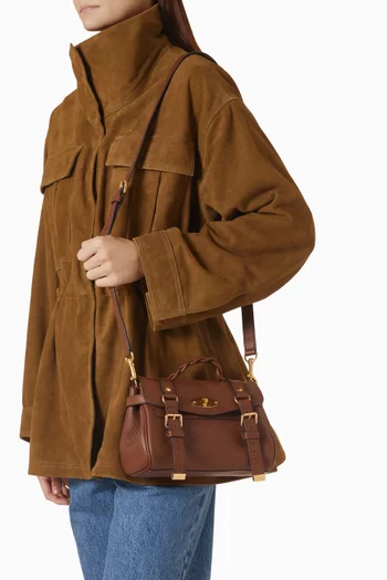 Mini Alexa Crossbody Satchel Bag in Leather