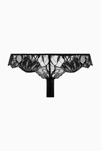 Lysia Lace-trim Thong