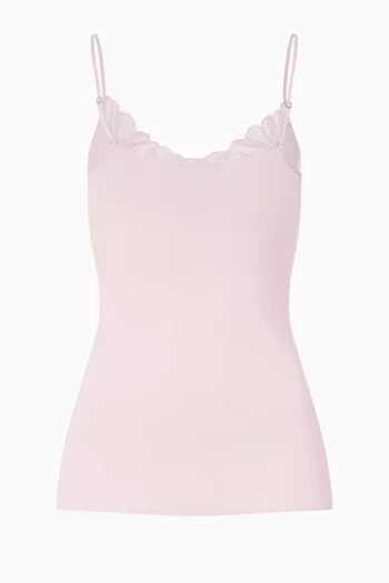 Lace-trim Tank Top