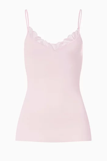 Lace-trim Tank Top