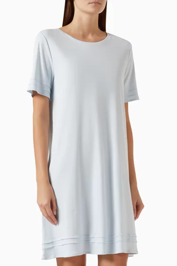 Night Dress in Mercerised Cotton, 95cm